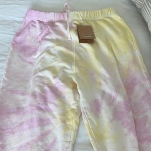 Reformation tie dye sweatpants NWT